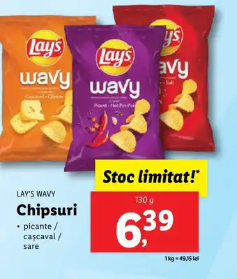 Lidl LAY'S WAVY Chipsuri Ofertă