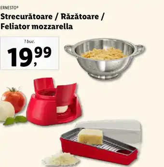 Lidl ERNESTO® Strecurătoare / Răzătoare / Feliator mozzarella Ofertă