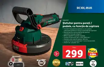 Lidl PARKSIDE® Şlefuitor pentru pereţi / podele, cu funcție de aspirare Ofertă