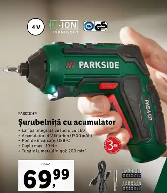 Lidl PARKSIDE® Şurubelniță cu acumulator Ofertă