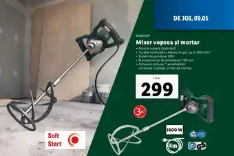 Lidl PARKSIDE® Mixer vopsea şi mortar Ofertă