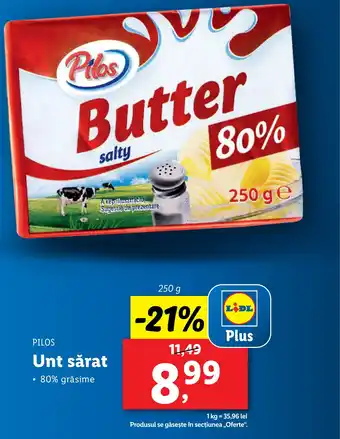 Lidl PILOS Unt sărat Ofertă