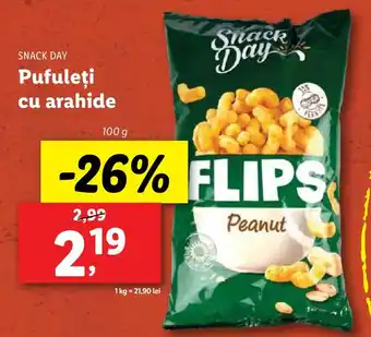 Lidl SNACK DAY Pufuleţi cu arahide Ofertă