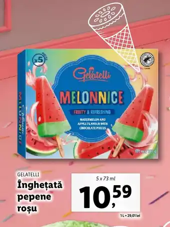 Lidl GELATELLI Îngheţată pepene roşu Ofertă