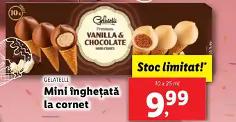 Lidl GELATELLI Mini înghețată la cornet Ofertă