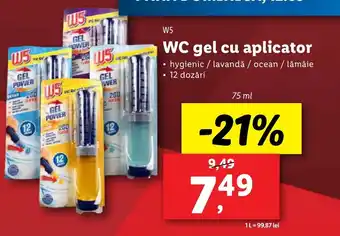 Lidl W5 WC gel cu aplicator Ofertă