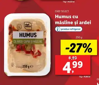 Lidl CHEF SELECT Humus cu măsline şi ardei Ofertă