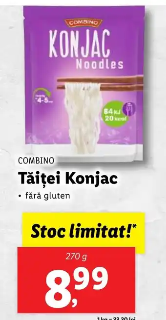 Lidl COMBINO Tăiţei Konjac Ofertă