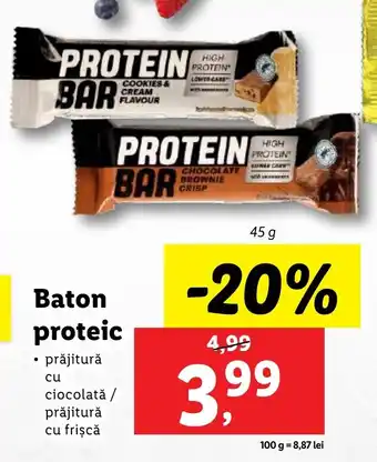 Lidl Baton proteic Ofertă