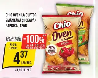 Mega Image CHIO OVEN LA CUPTOR SMÂNTÂNĂ ŞI CEAPĂ/ PAPRIKA, 125G Ofertă