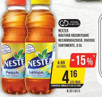 Mega Image NESTEA BAUTURA RACORITOARE NECARBOGAZOASĂ, DIVERSE SORTIMENTE, 0.5L Ofertă