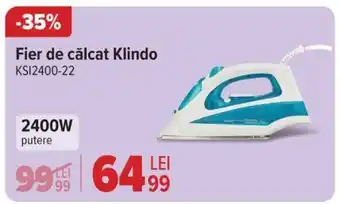 Carrefour Fier de călcat Klindo KSI2400-22 Ofertă