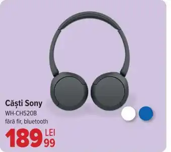 Carrefour Căşti Sony WH-CH520B Ofertă