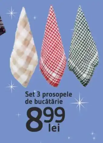 Supeco Set 3 prosopele de bucătărie Ofertă