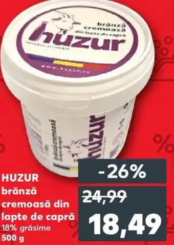 Kaufland HUZUR brǎnză cremoasă din lapte de capră Ofertă