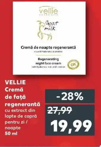 Kaufland VELLIE Cremă de faţă regenerantă Ofertă