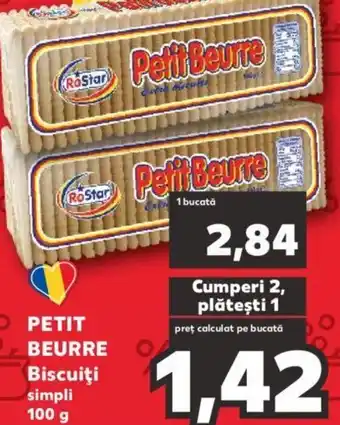 Kaufland PETIT BEURRE Biscuiţi simpli Ofertă