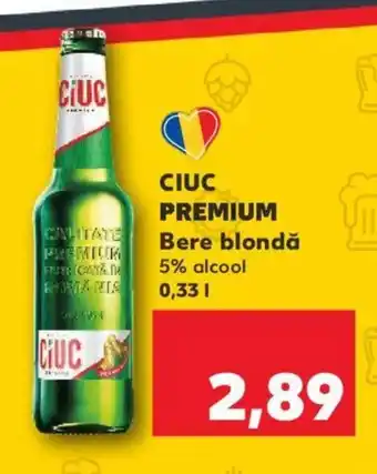 Kaufland CIUC PREMIUM Bere blondă 0.33L Ofertă