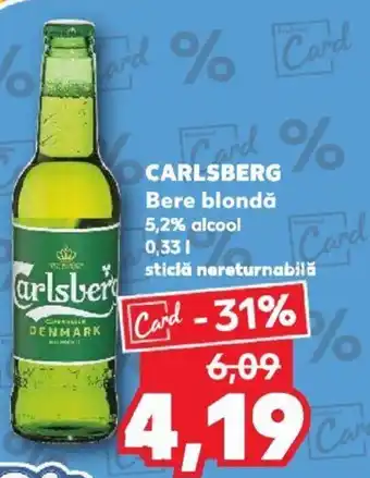 Kaufland CARLSBERG Bere blondǎ Ofertă