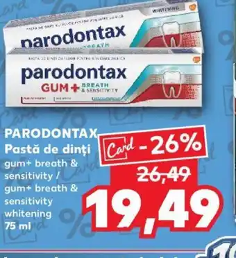 Kaufland PARODONTAX Pastă de dinți Ofertă