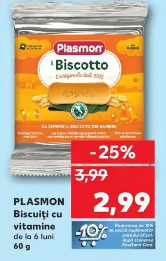 Kaufland PLASMON Biscuiţi cu vitamine Ofertă