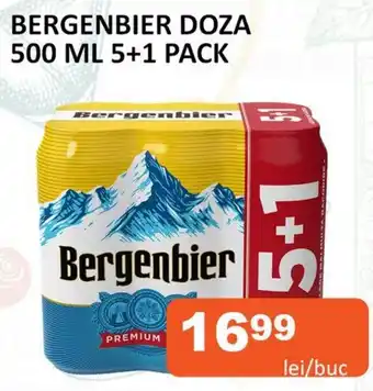 Unicarm BERGENBIER DOZA 500 ML 5+1 PACK Ofertă