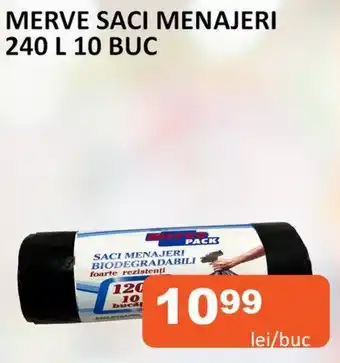 Unicarm MERVE SACI MENAJERI 240 L 10 BUC Ofertă