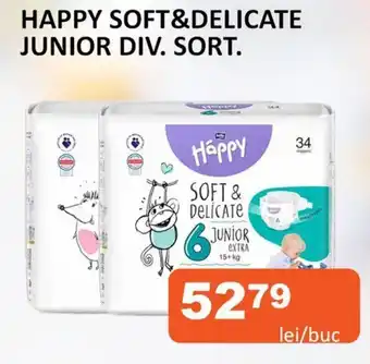 Unicarm HAPPY SOFT&DELICATE JUNIOR DIV. SORT. Ofertă