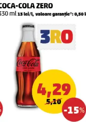 Penny COCA-COLA ZERO 330 ml Ofertă