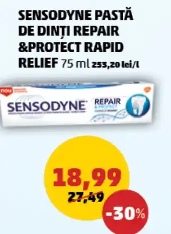 Penny SENSODYNE PASTĂ DE DINȚI REPAIR &PROTECT RAPID RELIEF Ofertă