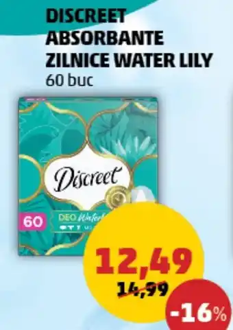 Penny DISCREET ABSORBANTE ZILNICE WATER LILY Ofertă