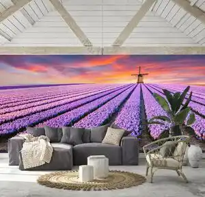 Favi Fototapet - Câmp cu lavandă (147x102 cm) Ofertă