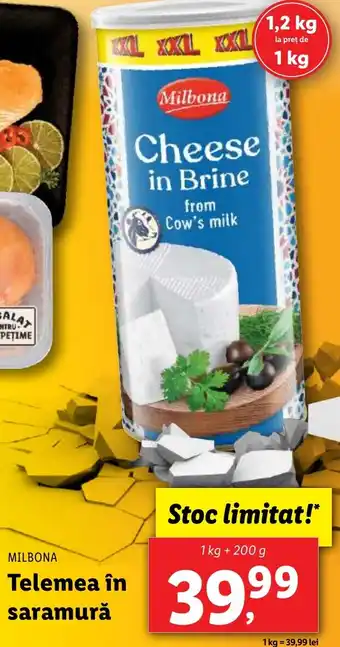 Lidl MILBONA Telemea în saramură Ofertă