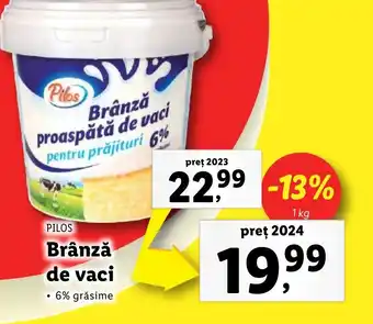 Lidl PILOS Brânză de vaci Ofertă