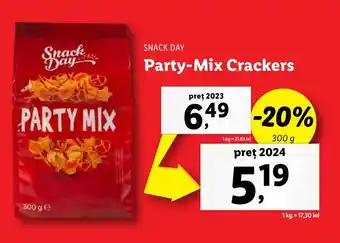 Lidl SNACK DAY Party-Mix Crackers Ofertă