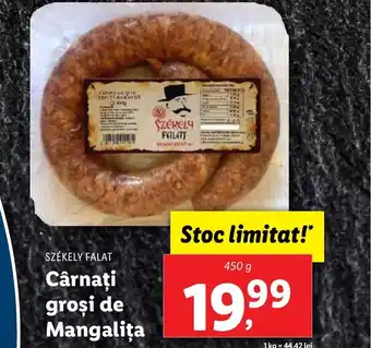 Lidl SZÉKELY FALAT Cârnați groşi de Mangaliţa Ofertă