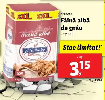 Lidl BELBAKE Făină albă de grâu Ofertă