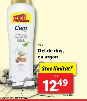 Lidl CIEN Gel de duş, cu argan Ofertă