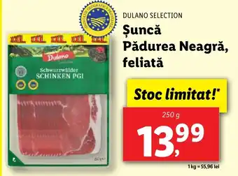 DULANO SELECTION Şuncă Pădurea Neagră, feliată