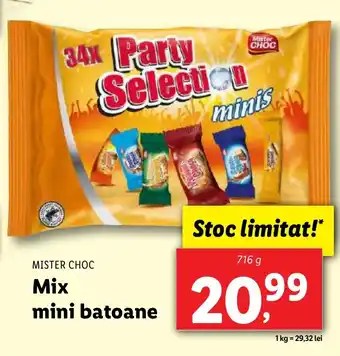 Lidl MISTER CHOC Mix mini batoane Ofertă