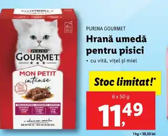 Lidl PURINA GOURMET Hrană umedă pentru pisici Ofertă