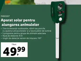 Lidl PARKSIDE® Aparat solar pentru alungarea animalelor Ofertă