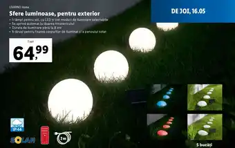 Lidl LIVARNO Home Sfere luminoase, pentru exterior Ofertă