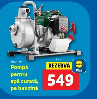 Lidl PARKSIDE® Pompǎ pentru apă curată, pe benzină Ofertă