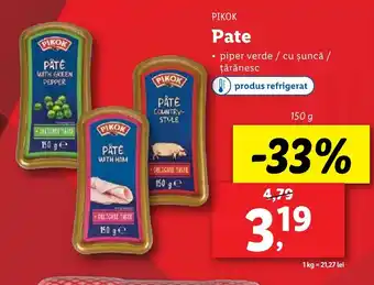 Lidl PIKOK Pate Ofertă