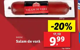 Lidl BARONI Salam de vară Ofertă