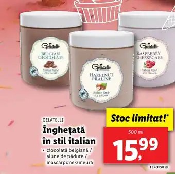 Lidl GELATELLI Îngheţată în stil italian Ofertă