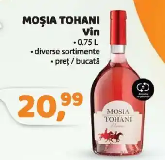 La Doi Pasi MOŞIA TOHANI Vin 0.75L Ofertă