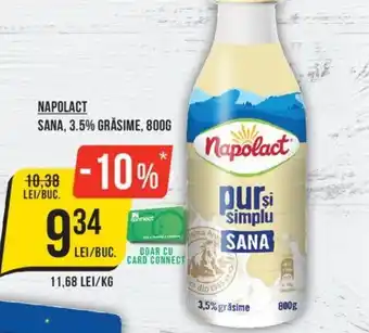 Mega Image NAPOLACT SANA, 3.5% GRASIME, 800G Ofertă