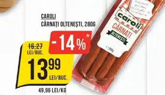 Mega Image CAROLI CÂRNAŢI OLTENEȘTI, 280G Ofertă